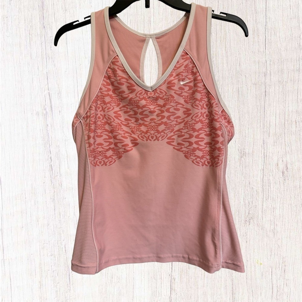 Nike Fit Dry Pink Tank Top for Workout sz XL Women’s V-Neck Athletic Athleisure